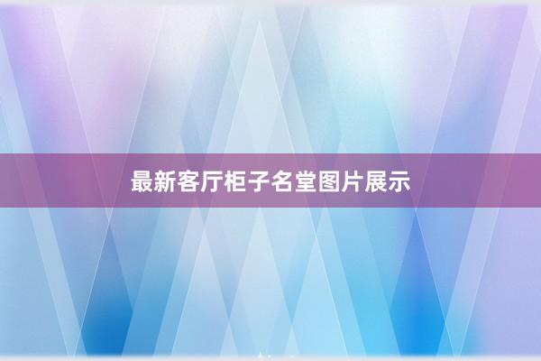 最新客厅柜子名堂图片展示