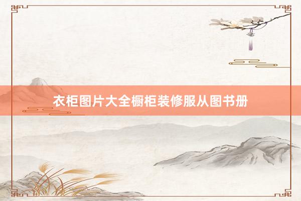 衣柜图片大全橱柜装修服从图书册